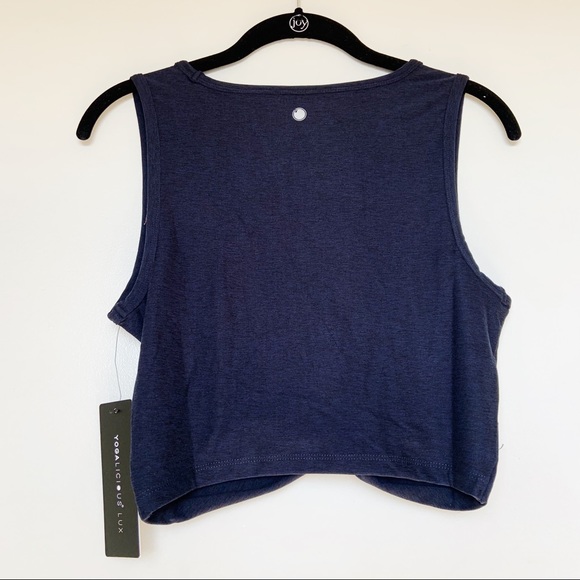 NWT Yogalicious Lux Soft Cropped Workout Tank Top - Picture 5 of 6